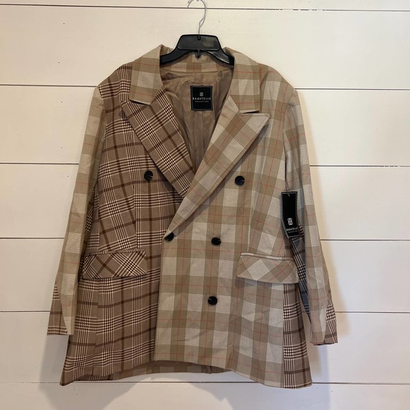 Women's NWT Bagatelle Collection Plaid‎ Coat - Picture 1 of 5